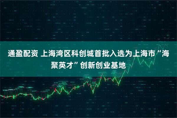 通盈配资 上海湾区科创城首批入选为上海市“海聚英才”创新创业基地